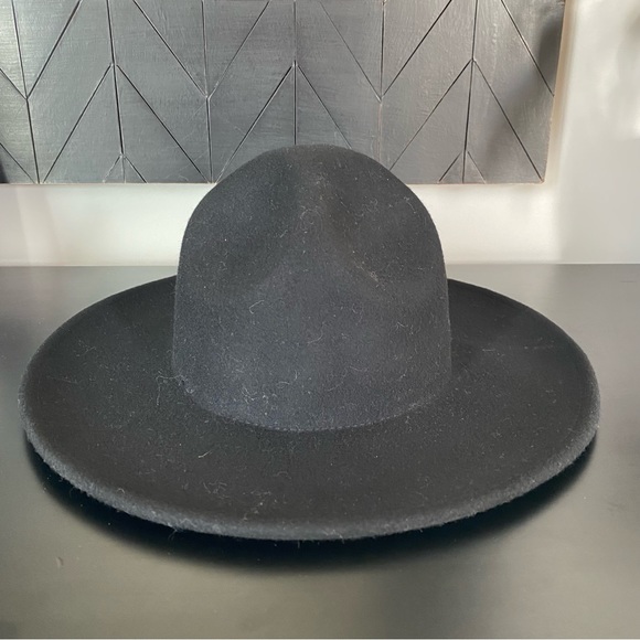 World Market Black Wool Trooper Dome Hat NWOT - Picture 3 of 9